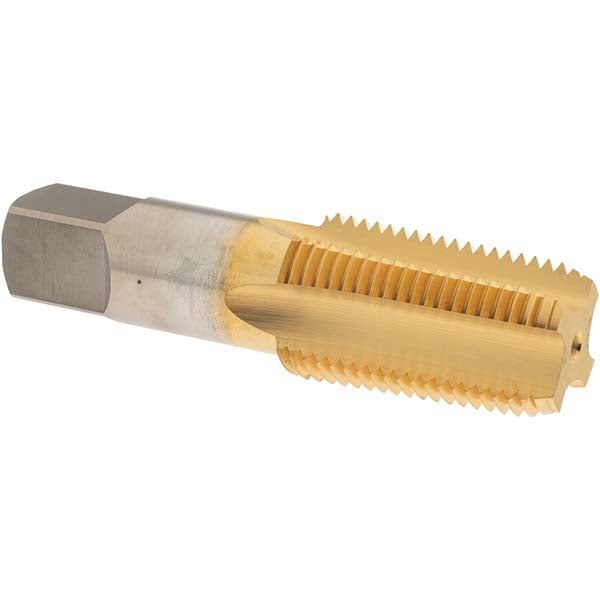 OSG 1313005 Standard Pipe Tap 1/2-14, NPTF, 4 Flutes, High Speed Steel, TiN Finish