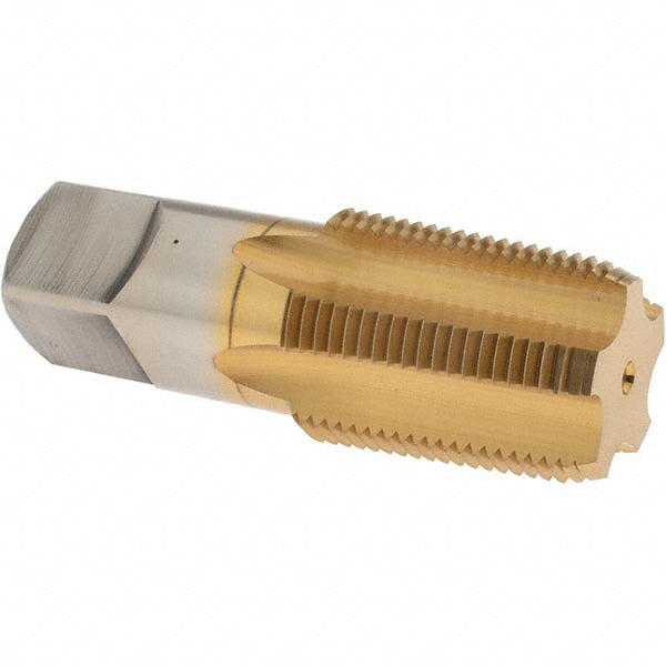 OSG 1310705 Standard Pipe Tap 1 - 11-1/2, NPT, 5 Flutes, High Speed Steel, TiN Finish