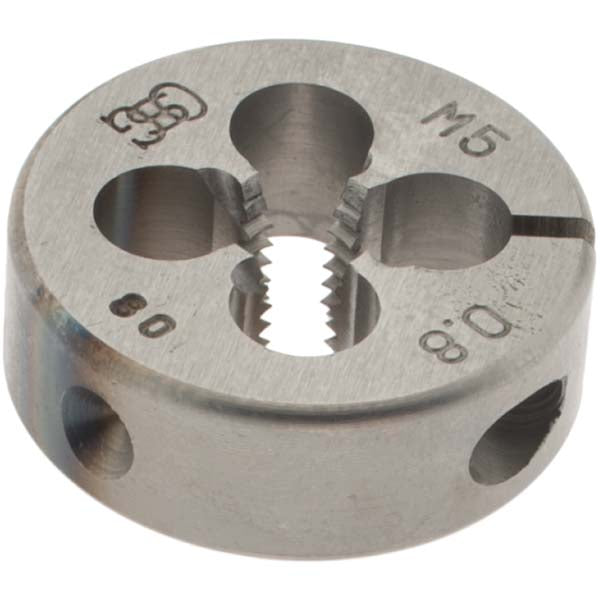 OSG 46034 Round Die M5x0.8, 20 mm OD, High Speed Steel