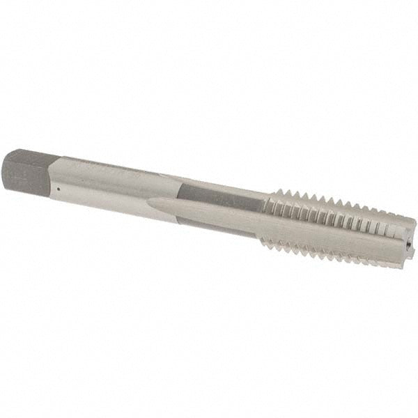 OSG 1971800 Straight Flute Tap M12x1.75 Metric Coarse, 4 Flute, Taper Chamfer, 6H Class of Fit, High-Speed Steel, Bright/Uncoated Finish