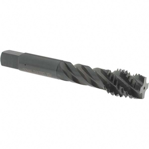 OSG 1302001201 Spiral Flute Tap 5/8-11, UNC, 4 Flute, Plug Chamfer, 3B Class of Fit, Vanadium High-Speed Steel, Oxide Finish