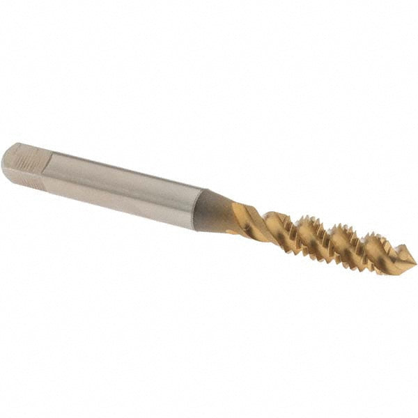 OSG 1986005 Spiral Flute Tap M6x1, Metric Coarse, 3 Flute, Plug Chamfer, 6H Class of Fit, High-Speed Steel, TiN Finish