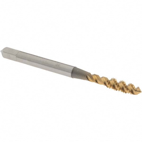 OSG 1985405 Spiral Flute Tap M4x0.70, Metric Coarse, 3 Flute, Plug Chamfer, 6H Class of Fit, High-Speed Steel, TiN Finish