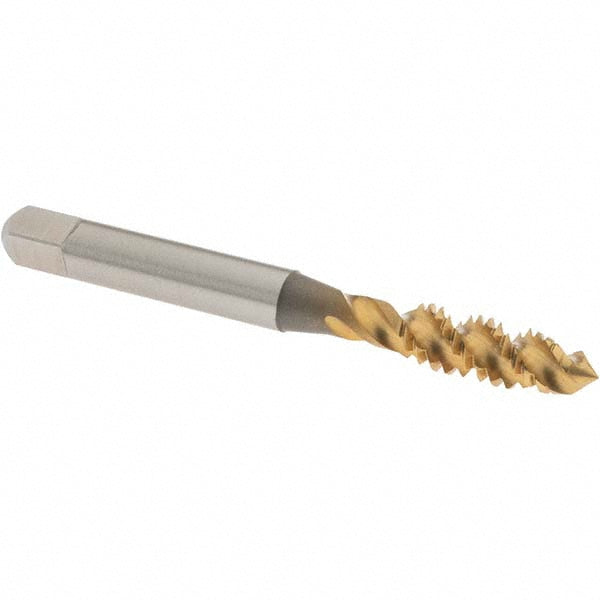 OSG 1430005 Spiral Flute Tap 1/4-20, UNC, 3 Flute, Plug Chamfer, 2B Class of Fit, High-Speed Steel, TiN Finish