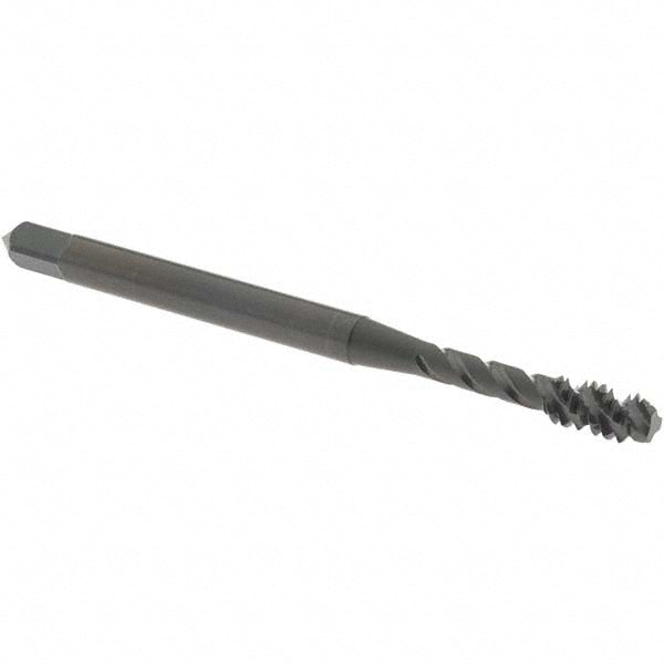 OSG 1302001401 Spiral Flute Tap #6-32, UNC, 3 Flute, Bottoming Chamfer, 2B Class of Fit, Vanadium High-Speed Steel, Oxide Finish