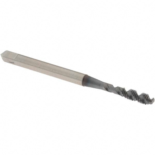 OSG 1985208 Spiral Flute Tap M3x0.5, Metric Coarse, 2 Flute, Bottoming Chamfer, 6H Class of Fit, High-Speed Steel, TiCN Finish