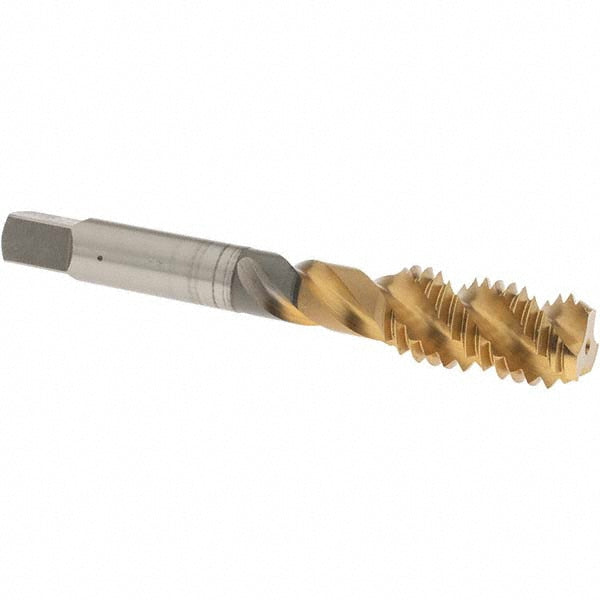 OSG 1432105 Spiral Flute Tap 1/2-13, UNC, 3 Flute, Bottoming Chamfer, 3B Class of Fit, High-Speed Steel, TiN Finish