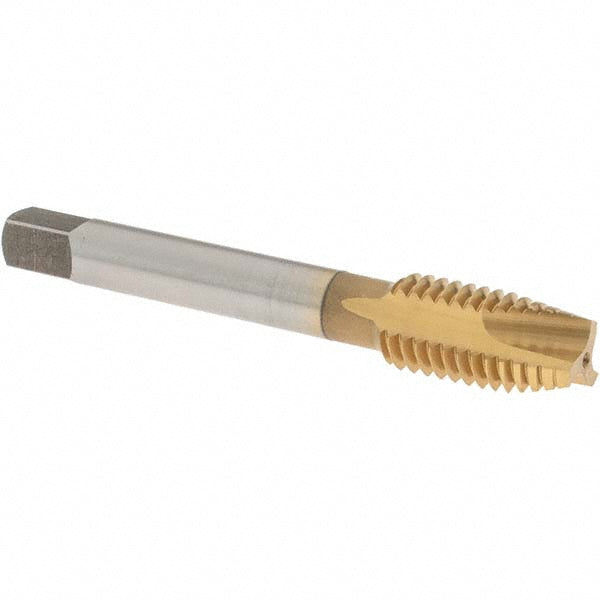 OSG 1242405 Spiral Point Tap 1/2-13 UNC, 3 Flutes, Plug Chamfer, 2B Class of Fit, HSS, TiN Coated