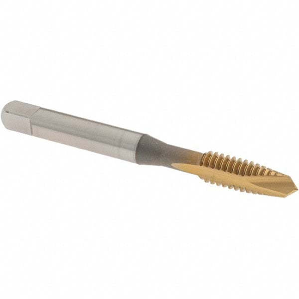 OSG 1240005 Spiral Point Tap 1/4-20 UNC, 2 Flutes, Plug Chamfer, 2B Class of Fit, HSS, TiN Coated