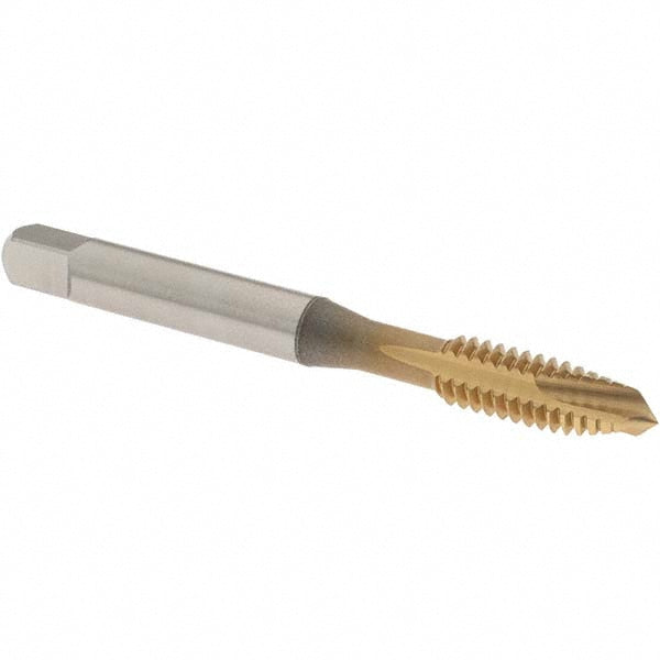 OSG 1230205 Spiral Point Tap 1/4-20 UNC, 3 Flutes, Plug Chamfer, 3B Class of Fit, HSS, TiN Coated