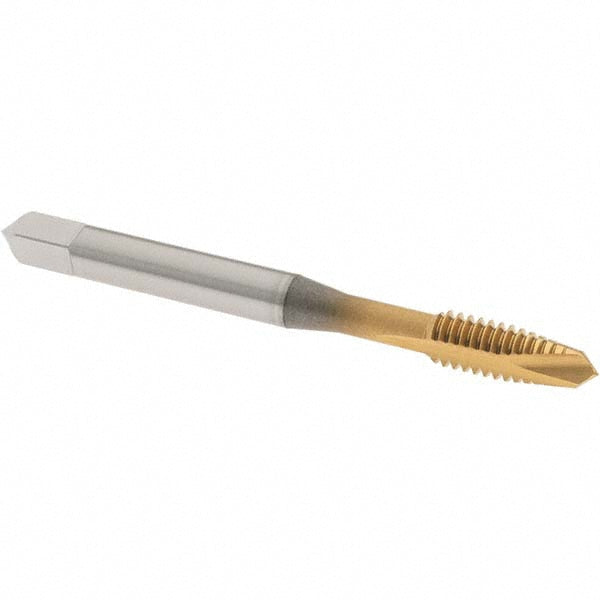 OSG 1214205 Spiral Point Tap #12-24 UNC, 2 Flutes, Plug Chamfer, 2B Class of Fit, HSS, TiN Coated