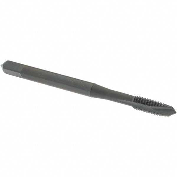 OSG 1213201 Spiral Point Tap #8-32 UNC, 3 Flutes, Plug Chamfer, 2B Class of Fit, HSS, Steam Oxide Coated