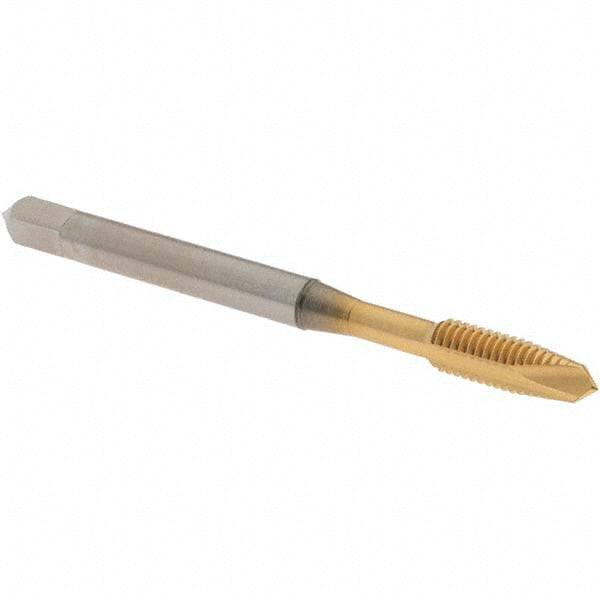 OSG 1721805 Spiral Point Tap #10-32 UNF, 2 Flutes, Plug Chamfer, HSS, TiN Coated