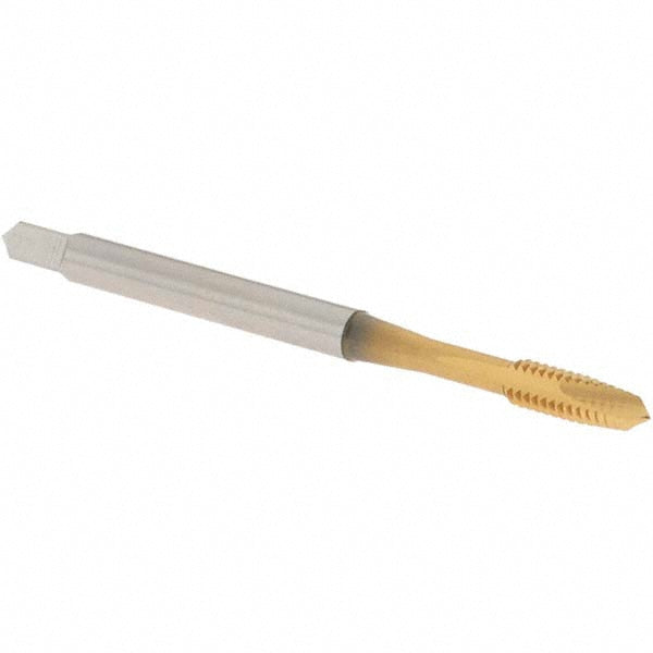 OSG 1207005 Spiral Point Tap #5-40 UNC, 2 Flutes, Plug Chamfer, 2B Class of Fit, HSS, TiN Coated