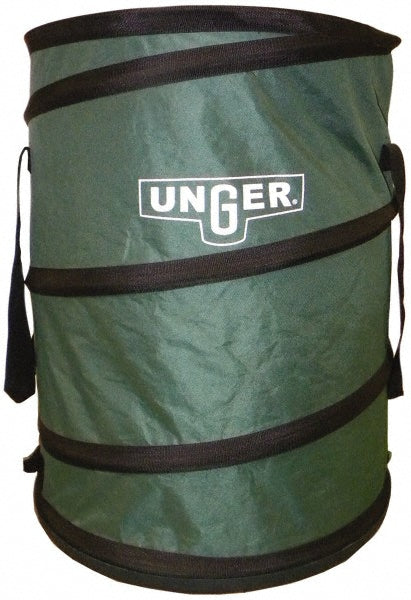 Unger NB300 Collapsible Trash Can 40 gal, Round, Green