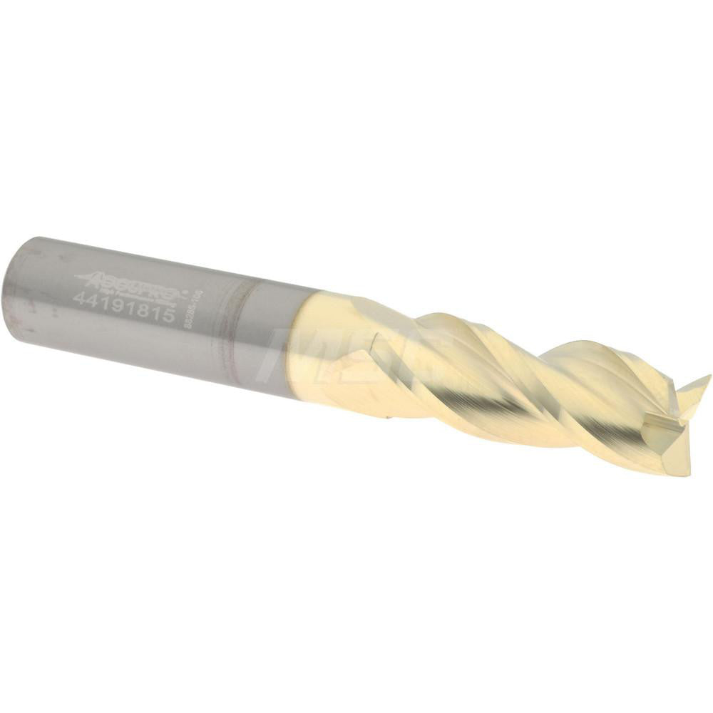 Accupro 315165 Square End Mill 3/8" Dia, 1" LOC, 3 Flute, Solid Carbide