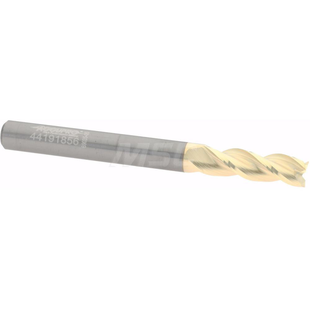 Accupro 315147 Square End Mill 1/4" Dia, 3/4" LOC, 3 Flute, Solid Carbide
