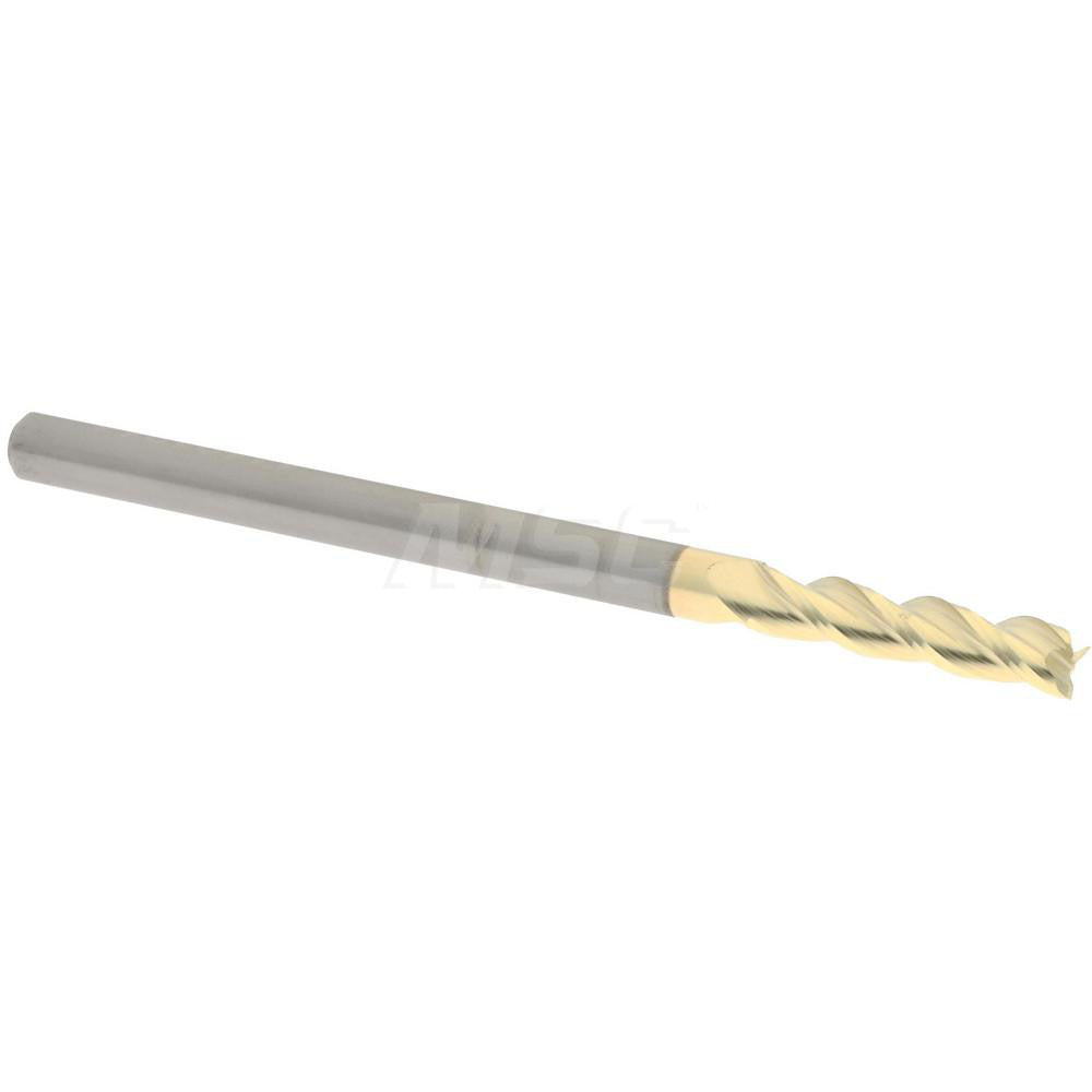Accupro 315126 Square End Mill 1/8" Dia, 1/2" LOC, 3 Flute, Solid Carbide
