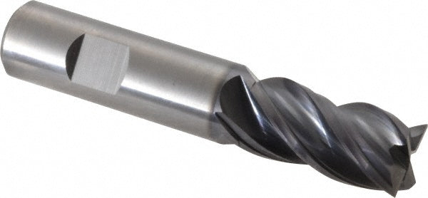 Kennametal 4067273 Square End Mill 3/4'' Dia, 1-1/2'' LOC, 3/4'' Shank Dia, 4'' OAL, 4 Flutes, Solid Carbide