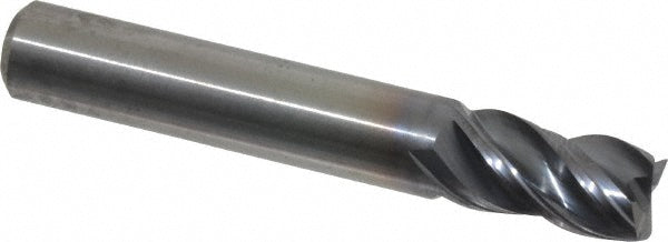 Kennametal 4047737 Square End Mill 5/16'' Dia, 1/2'' LOC, 5/16'' Shank Dia, 2'' OAL, 4 Flutes, Solid Carbide
