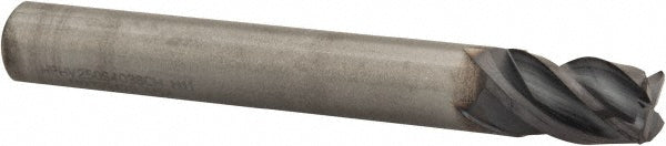 Kennametal 4047714 Corner Chamfer End Mill 1/4" Dia, 3/8" LOC, 4 Flute, 0.0150" Chamfer Width, Solid Carbide
