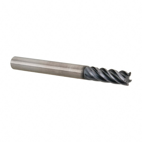 Kennametal 4048712 Corner Radius End Mill 1/4" Dia, 3/4" LOC, 0.015" Radius, 5 Flutes, Solid Carbide