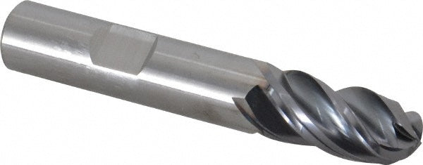 Kennametal 4067288 Ball End Mill 0.5" Dia, 1" LOC, 4 Flute, Solid Carbide