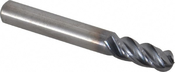 Kennametal 4067345 Ball End Mill 0.3125" Dia, 0.75" LOC, 4 Flute, Solid Carbide