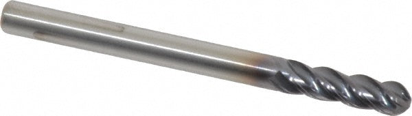 Kennametal 4067343 Ball End Mill 0.1875" Dia, 0.625" LOC, 4 Flute, Solid Carbide