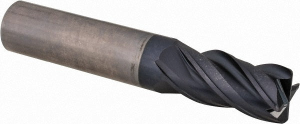 Kyocera SGS Precision Tools 36384 Corner Radius End Mill 5/8" Dia, 1-1/4" LOC, 0.0600" Radius, 4 Flute, Solid Carbide