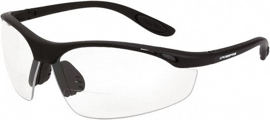 CrossFire 12415 Magnifying Safety Glasses +1.5, Clear Lenses, Anti-Fog & Scratch Resistant, ANSI Z87.1