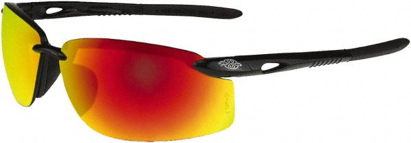 CrossFire 12620 W Safety Glass Scratch-Resistant, Polycarbonate, Fire Mirror Lenses, Full-Framed, UV Protection