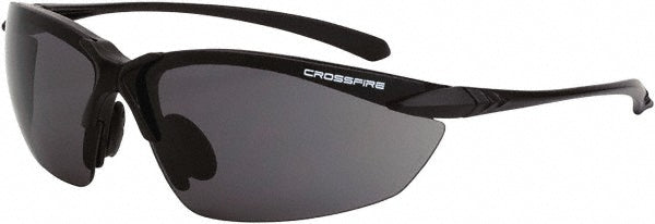 CrossFire 921 Safety Glass Scratch-Resistant, Polycarbonate, Smoke Lenses, Full-Framed, UV Protection