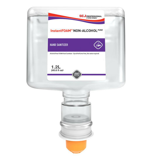 SC Johnson Professional AFS120TF InstantFOAM Non-Alcohol PURE Hand Sanitizer 1.2L TF Cartridge, 3/case
