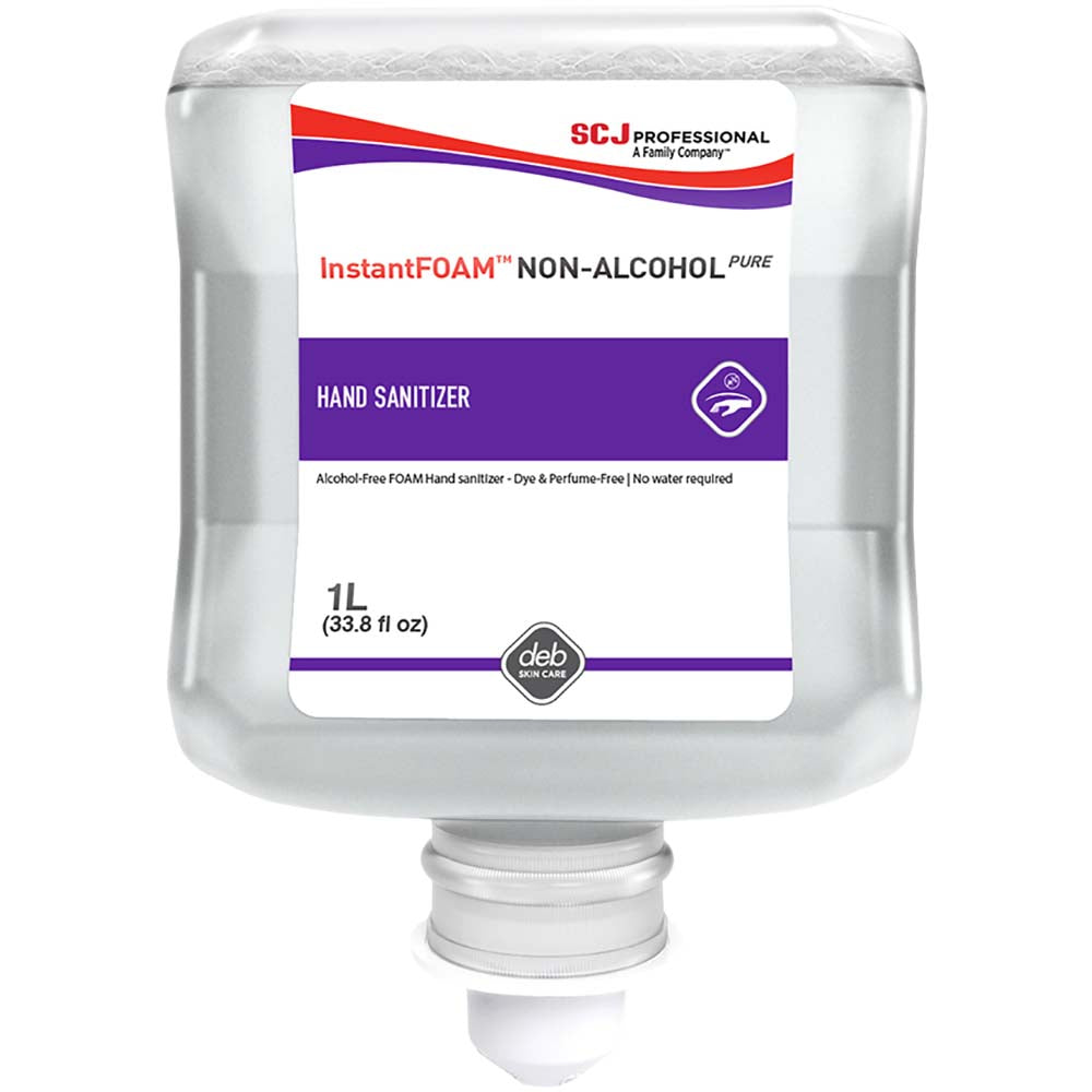 SC Johnson Professional 55857 InstantFOAM Non-Alcohol PURE Hand Sanitizer 1L Cartridge, 6/case