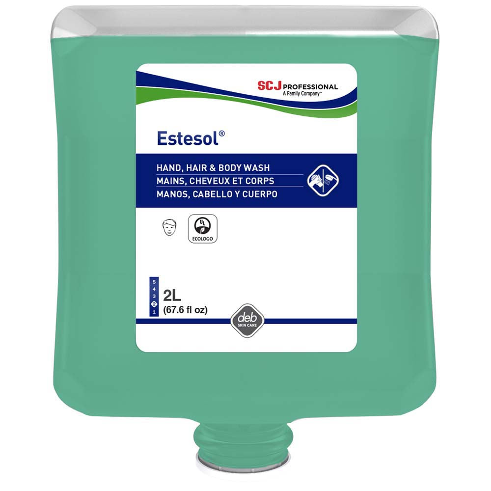 SC Johnson Professional HAB2LT Estesol Hand, Hair & Body Cleaner, 2L Cartridge, 4/case