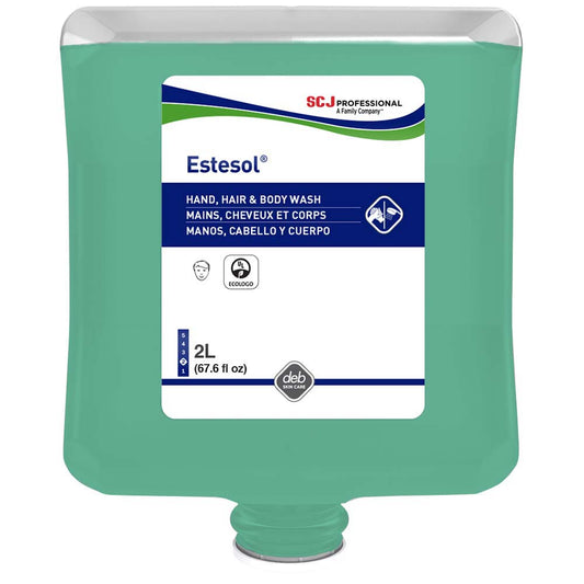SC Johnson Professional HAB2LT Estesol Hand, Hair & Body Cleaner, 2L Cartridge, 4/case