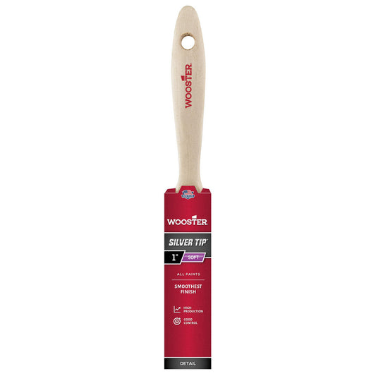 Wooster Brush 5222-1 Paint Brush 1" Wide, Polyester & Synthetic, Synthetic Bristle