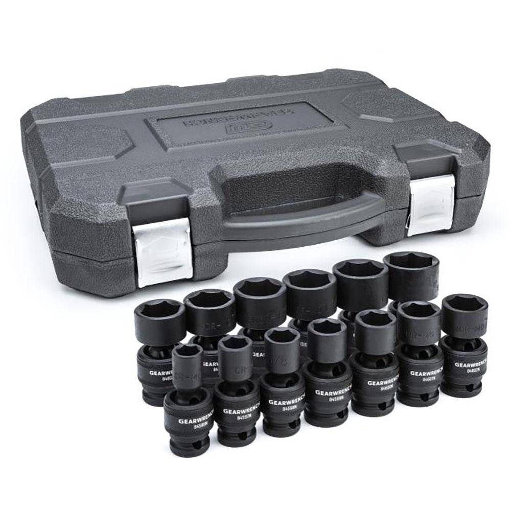 GEARWRENCH 84938N Impact Standard Universal Socket Set 13 Pc, 1/2 to 1-1/4" Socket