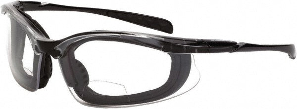 CrossFire 84420 Magnifying Safety Glasses +2, Clear Lenses, Anti-Fog & Scratch Resistant, ANSI Z87.1