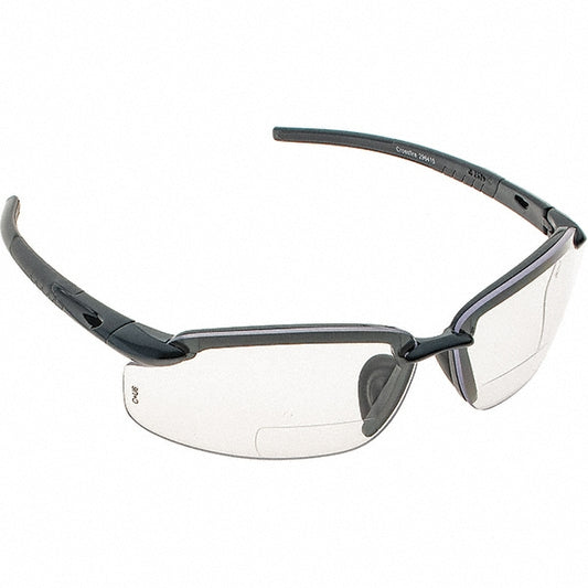 CrossFire 296415 Magnifying Safety Glasses +1.5, Clear Lenses, Anti-Fog & Scratch Resistant, ANSI Z87.1