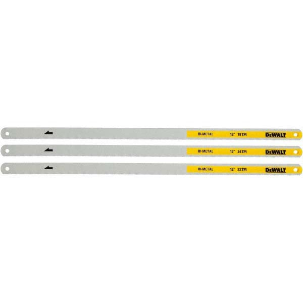 DeWALT DWHT20558 12" 18, 24, 32 TPI Bi-Metal Hand Hacksaw Blade