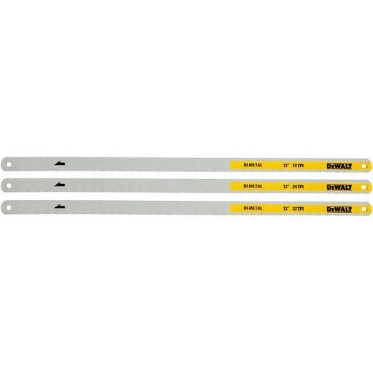 DeWALT DWHT20558 12" 18, 24, 32 TPI Bi-Metal Hand Hacksaw Blade