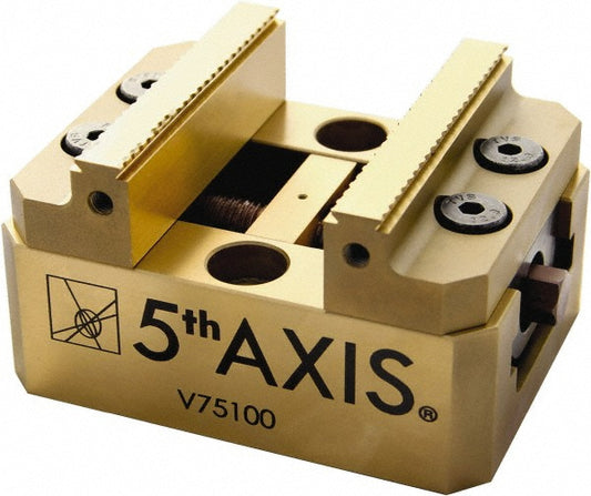 5th Axis V75100X Self-Centering Vise 75.00 mm Jaw Width, 76.00 mm Max Jaw Opening