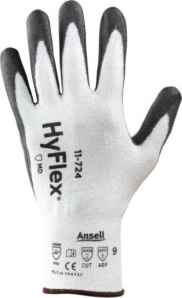 Ansell 11724110 Series 11-724 Puncture-Resistant Gloves  Size 2X-Large, ANSI Cut N/A, Polyurethane, Series 11-724