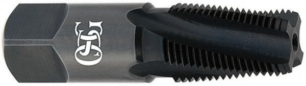 OSG 1252508 3/4-14 NPT, 15&deg Helix, 5 Flutes, Bottoming Chamfer, TiCN Finish, High Speed Steel, Spiral Flute Pipe Tap