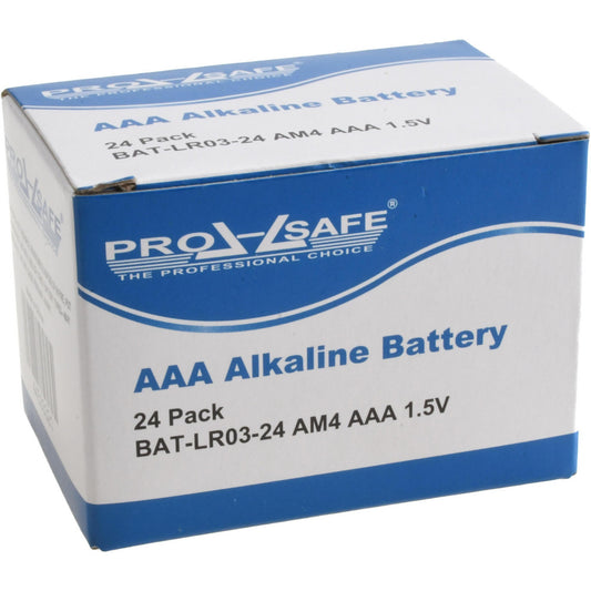 PRO-SAFE BAT-LR03-24 Standard Battery Size AAA, Alkaline