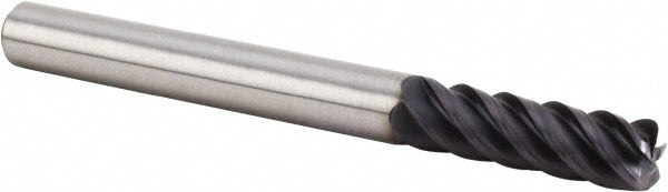 Kennametal 5059671 Corner Radius End Mill 1/2" Dia, 1-1/2" LOC, 0.015" Radius, 5 Flutes, Solid Carbide