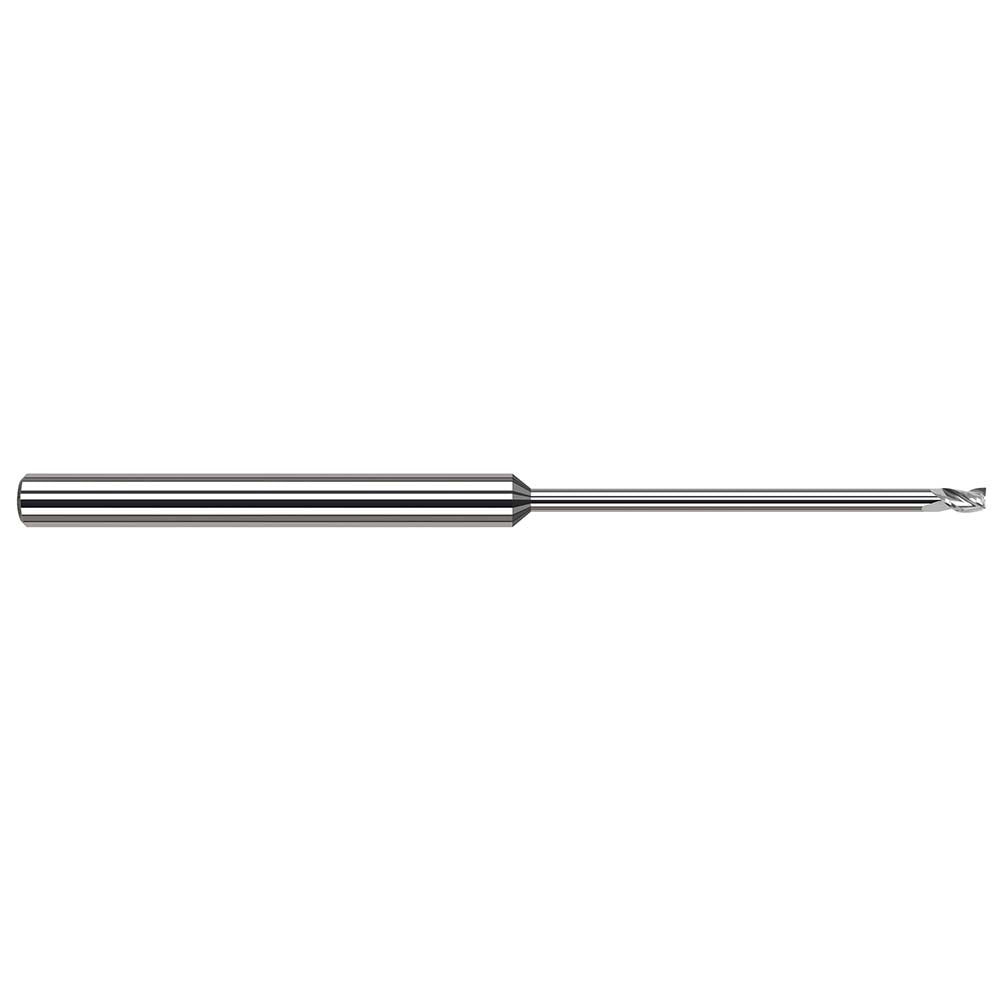 Harvey Tool 977362 Square End Mill 1/16" Dia, 3/32" LOC, 3 Flute, Solid Carbide