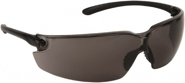 MCR Safety BL112 Safety Glasses Scratch-Resistant, Polycarbonate, Gray Lenses, Frameless